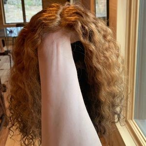 Human hair lace front wig